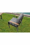 Hanah Home Nergiz 2+1+1 - Gris, Gris Oscuro